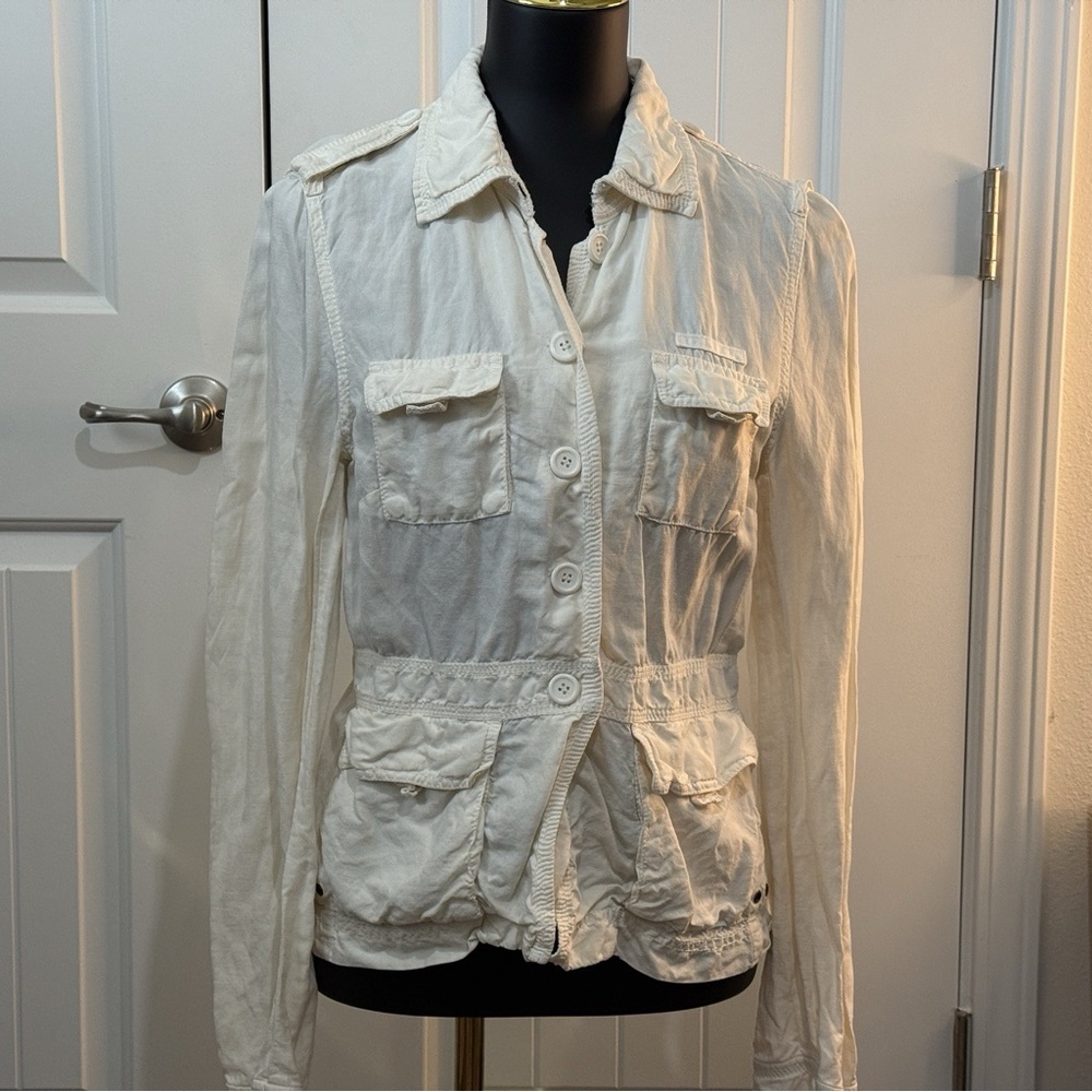 J. Crew Off-White Utility Jacket